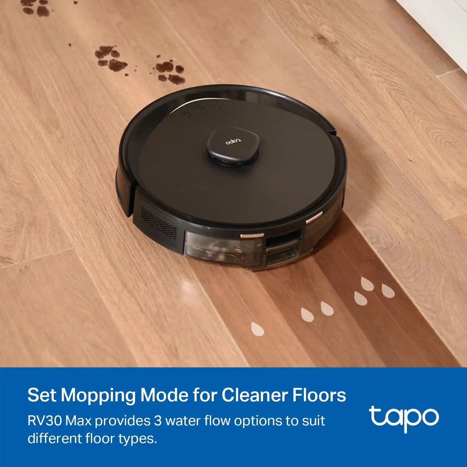 Tapo LiDAR Robot Vacuum and Mop with Self-Emptying Dock, RV30 Max Plus
