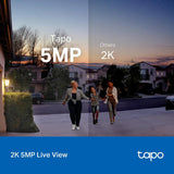 Tapo 2K Wired Smart Video Doorbell w/Chime, D130, 180° Ultra-Wide FOV