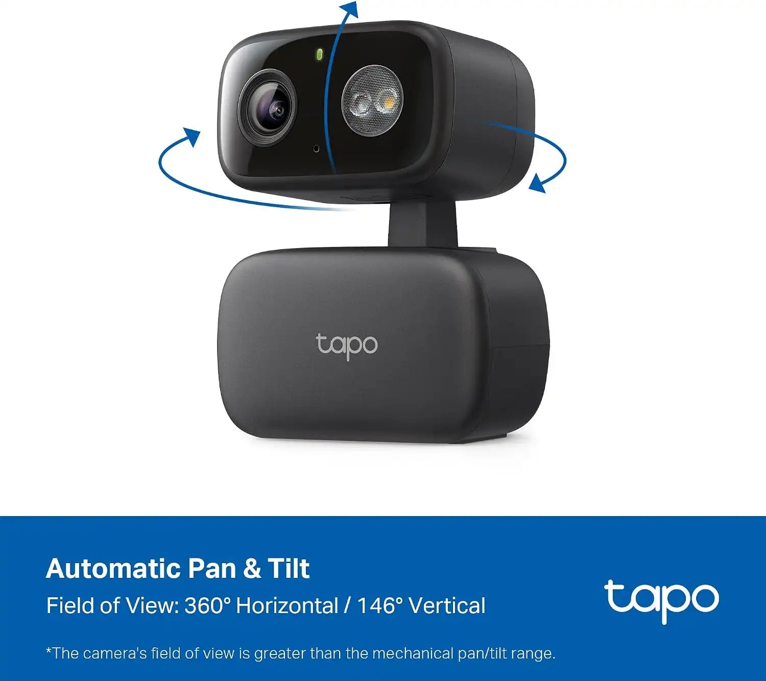 Tapo 1080p Pan/Tilt Indoor/Outdoor Security Camera, C207 HybridCam 360
