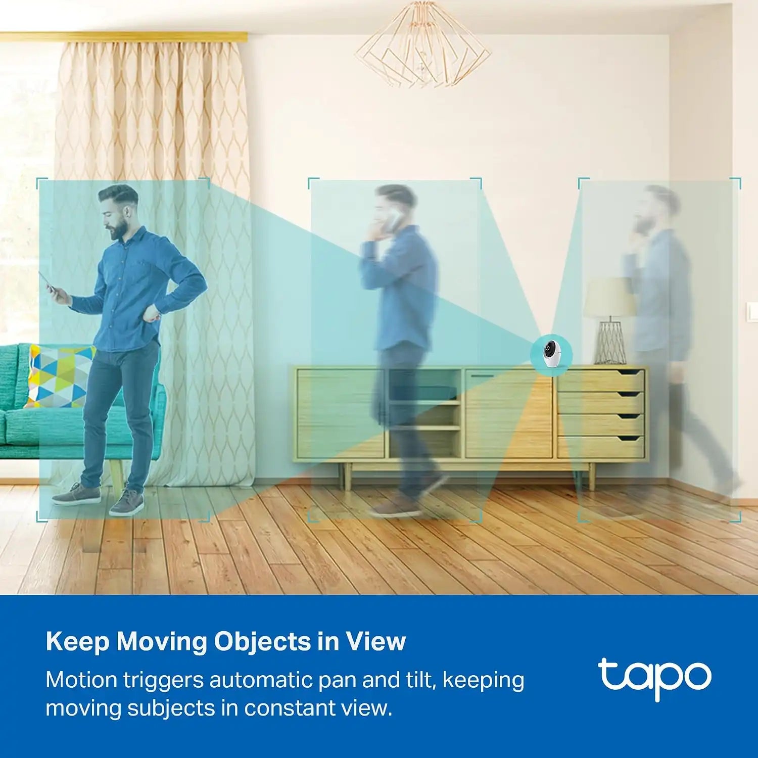 Tapo 4K Indoor Pan/Tilt Wired Security Camera, Baby Monitor, C260