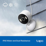 Tapo 2K Indoor/Outdoor Wired Security Camera, Baby & Pet Monitor, C113