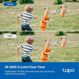 Tapo 2K+ Indoor/Outdoor Wired Security Camera, Baby Monitoring, C121