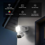 Tapo 2K Outdoor Pan/Tilt Wired Floodlight Security Camera, C710, 1500LM
