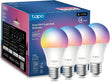 Tapo Multicolor Dimmable Smart Light Bulbs, L535E(4-Pack), A19 E26, 1100LM