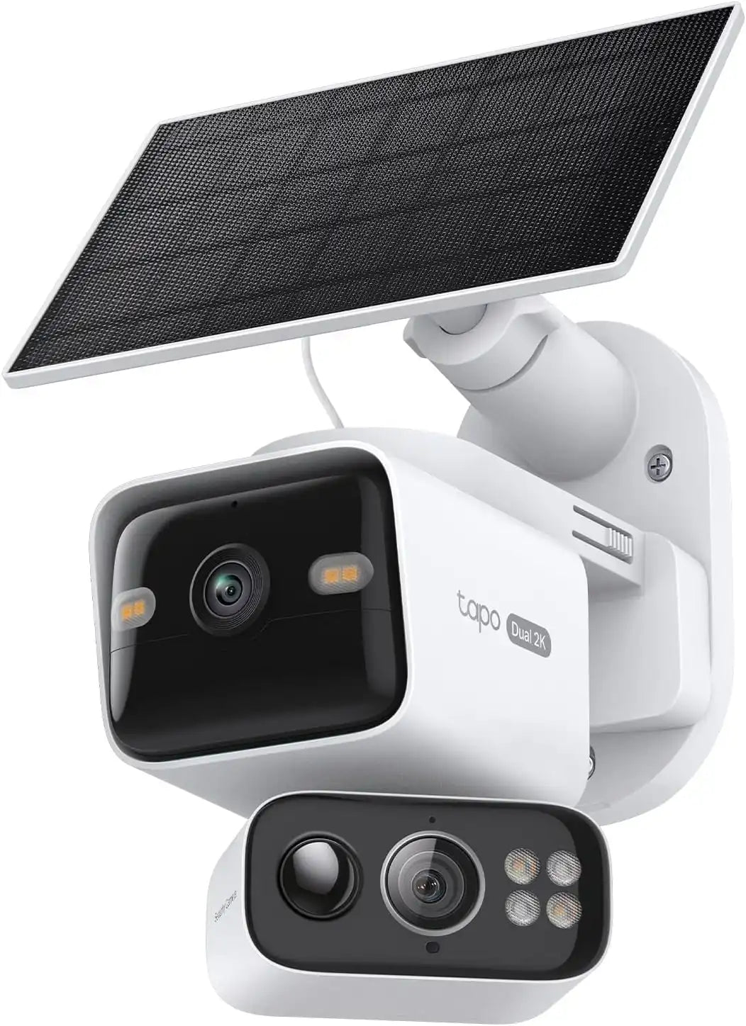 Tapo 2K Dual Lens Pan/Tilt Security Battery Camera w/Solar, C645D KIT