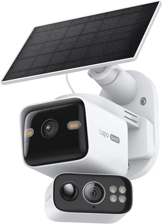 Tapo 2K Dual Lens Pan/Tilt Security Battery Camera w/Solar, C645D KIT