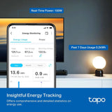 Tapo Smart Plug, Matter Compatible, Energy Monitoring, P110M(2-Pack), 15A