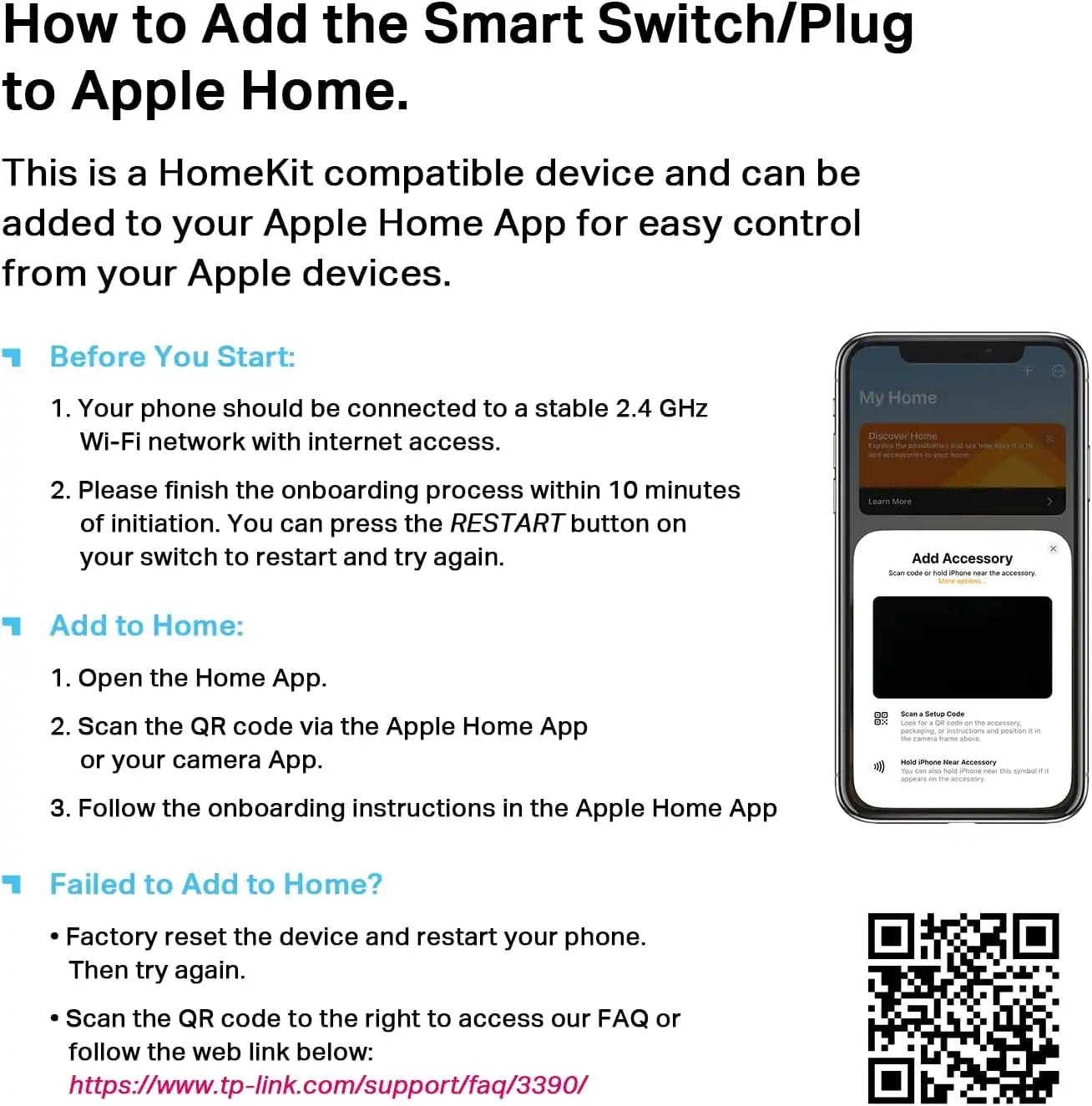 Tapo Apple HomeKit Smart Plug Mini, 15A, P125(2-Pack)