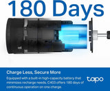 Tapo C403 1080p Outdoor Wireless Security Camera, Up to 180days Battery
