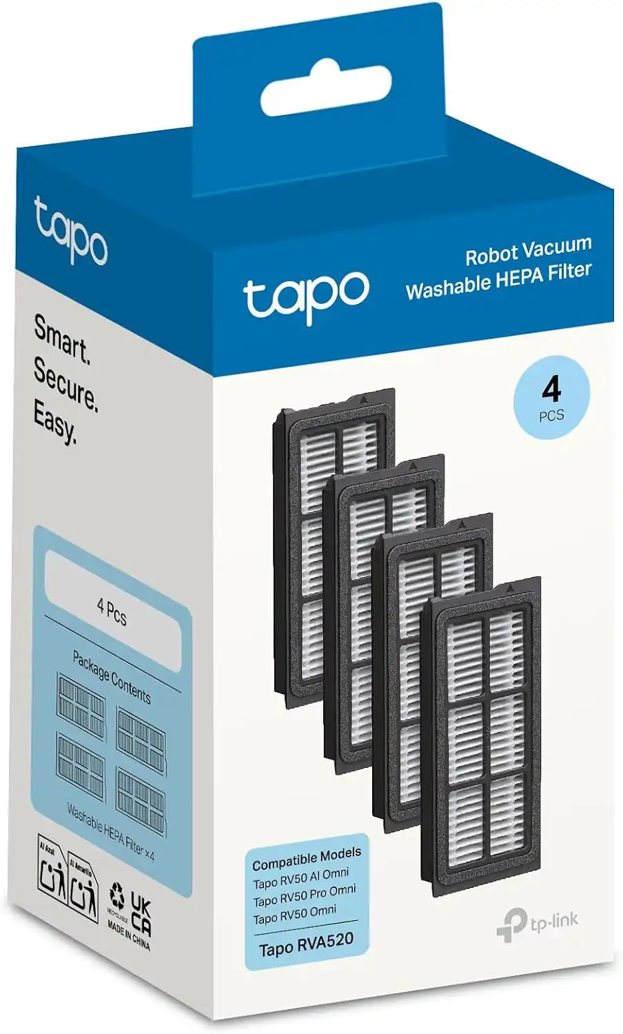 Tapo Robot Vacuum Filter Replacement KIT, RVA520