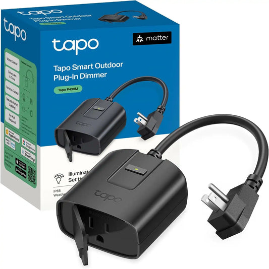 Tapo Outdoor Smart Dimmer Plug for Outdoor Lights, Matter, P430M