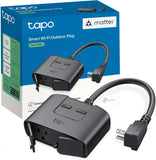 Tapo Matter Outdoor Smart Plug, 2 Individual Outlets, P400M