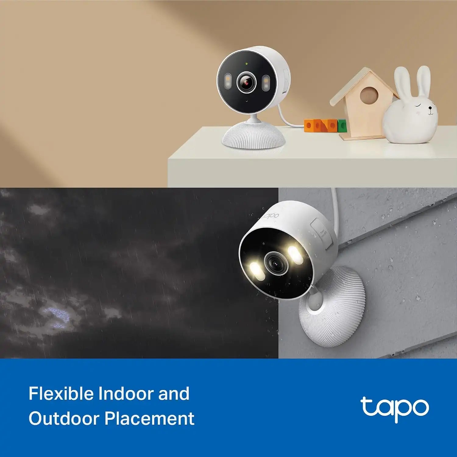 Tapo 2K Indoor/Outdoor Wired Security Camera, Baby & Pet Monitor, C113