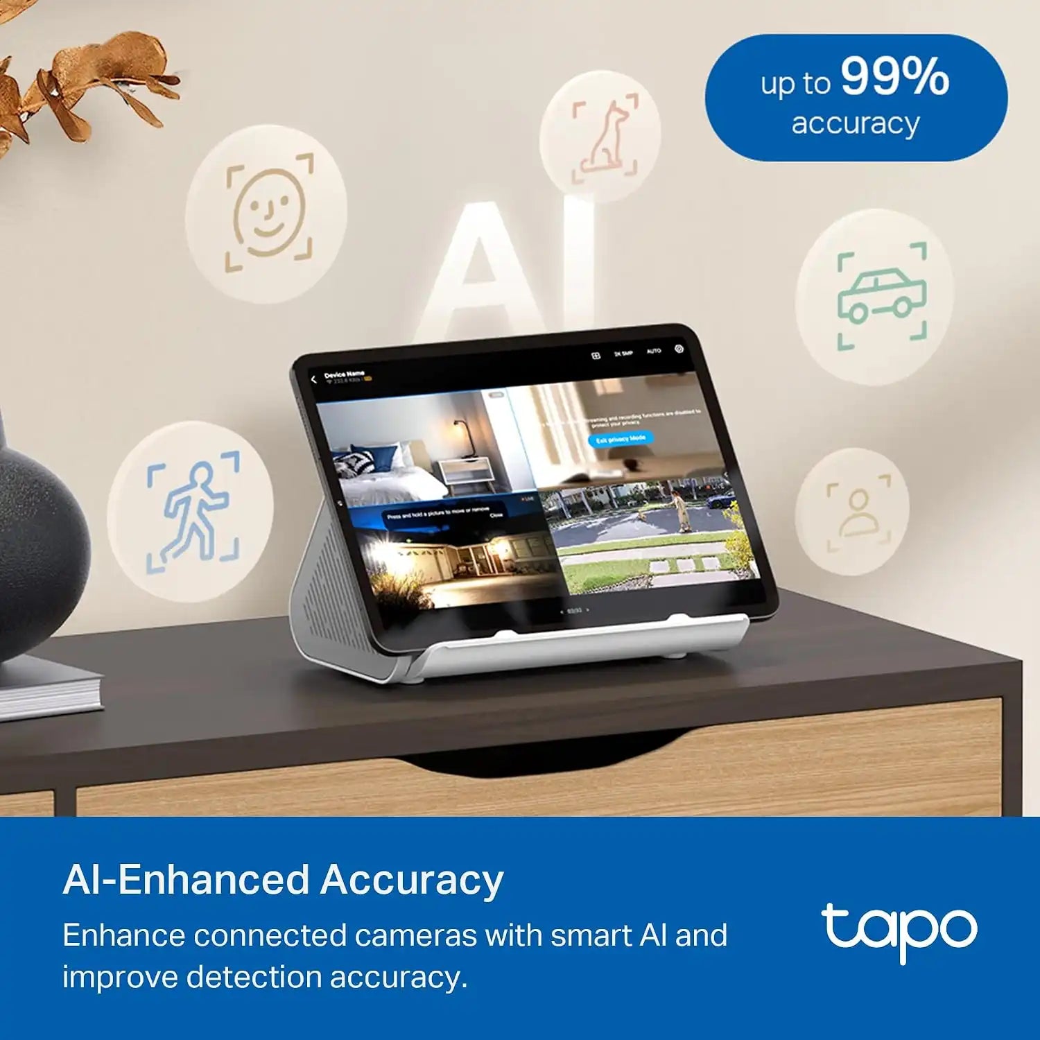 Tapo 4K Outdoor Solar-Powered Pan/Tilt Cameras C660 KIT x1 4K Outdoor Solar-Powered Cameras C460 KIT x1 Smart Hub H500 x1