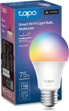 Tapo Multicolor Dimmable Smart Light Bulbs, L535E, A19 E26, 1100LM