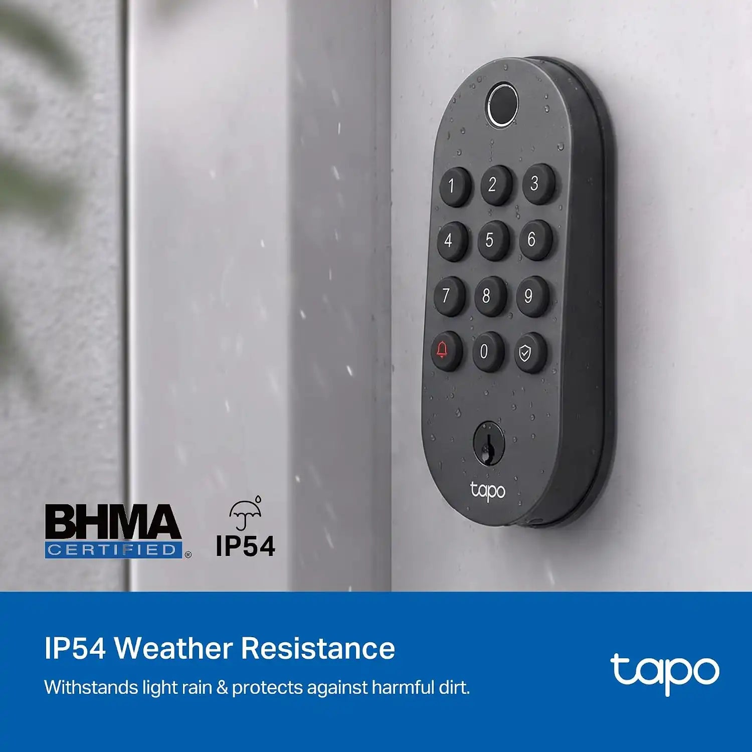 Tapo Smart Wi-Fi Deadbolt Door Lock, Fingerprint Recognition, DL105