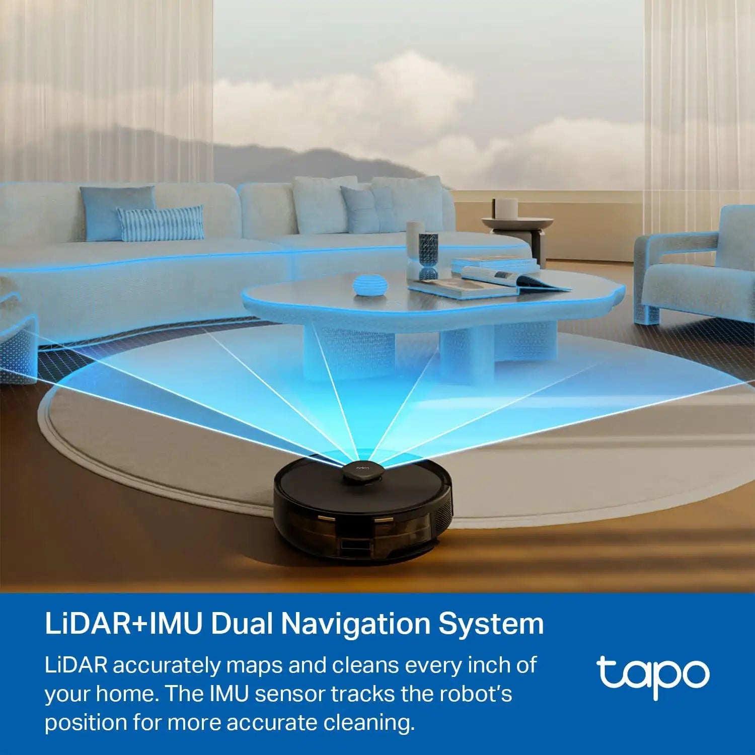 Tapo LiDAR Smart Navigation Robot Vacuum and Mop, RV30 Max