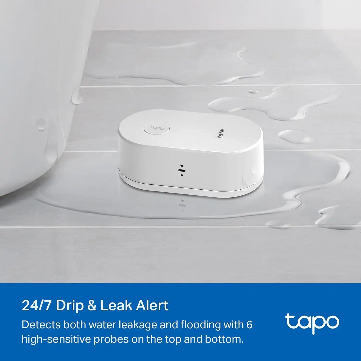 Tapo Smart Water Leak Detector, Requires Tapo Hub, T300