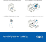 Tapo Dust Bag Replacement RVA210, Compatible with RV50 Pro Omni