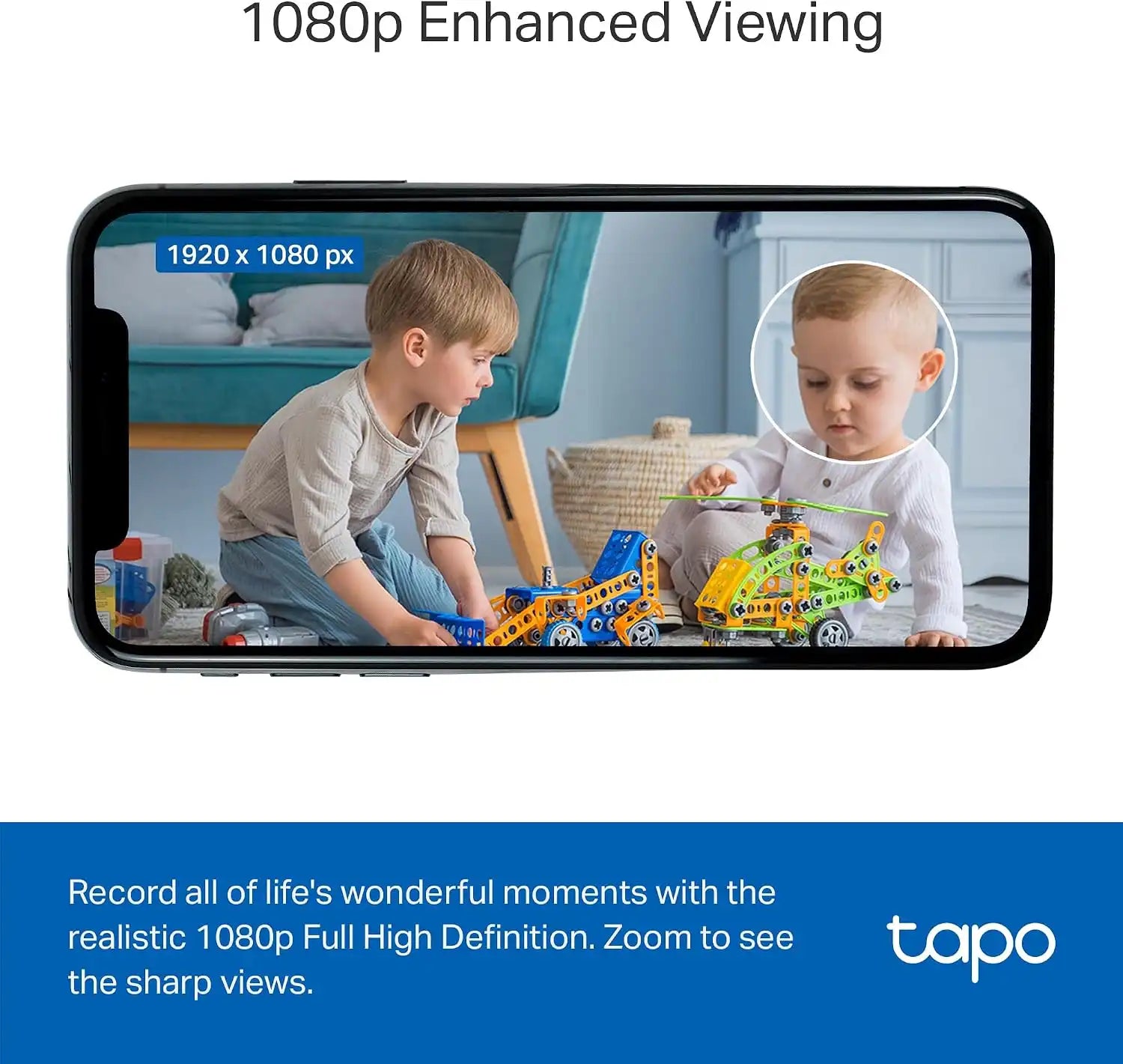Tapo 1080P Indoor Security Camera, Baby Monitor, Dog Camera, C101