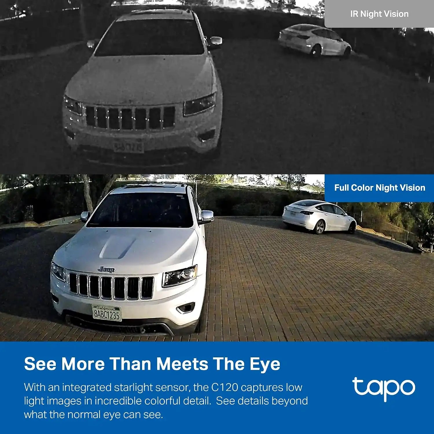 Tapo 2K+ Indoor/Outdoor Wired Security Camera, Baby Monitoring, C120