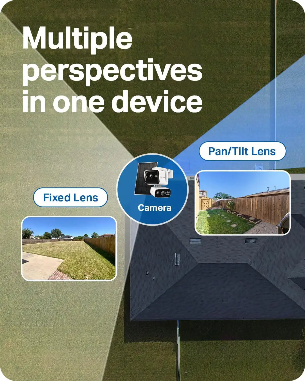 Tapo 4K Dual Lens Pan/Tilt Security Camera Wireless Outdoor, C675D KIT