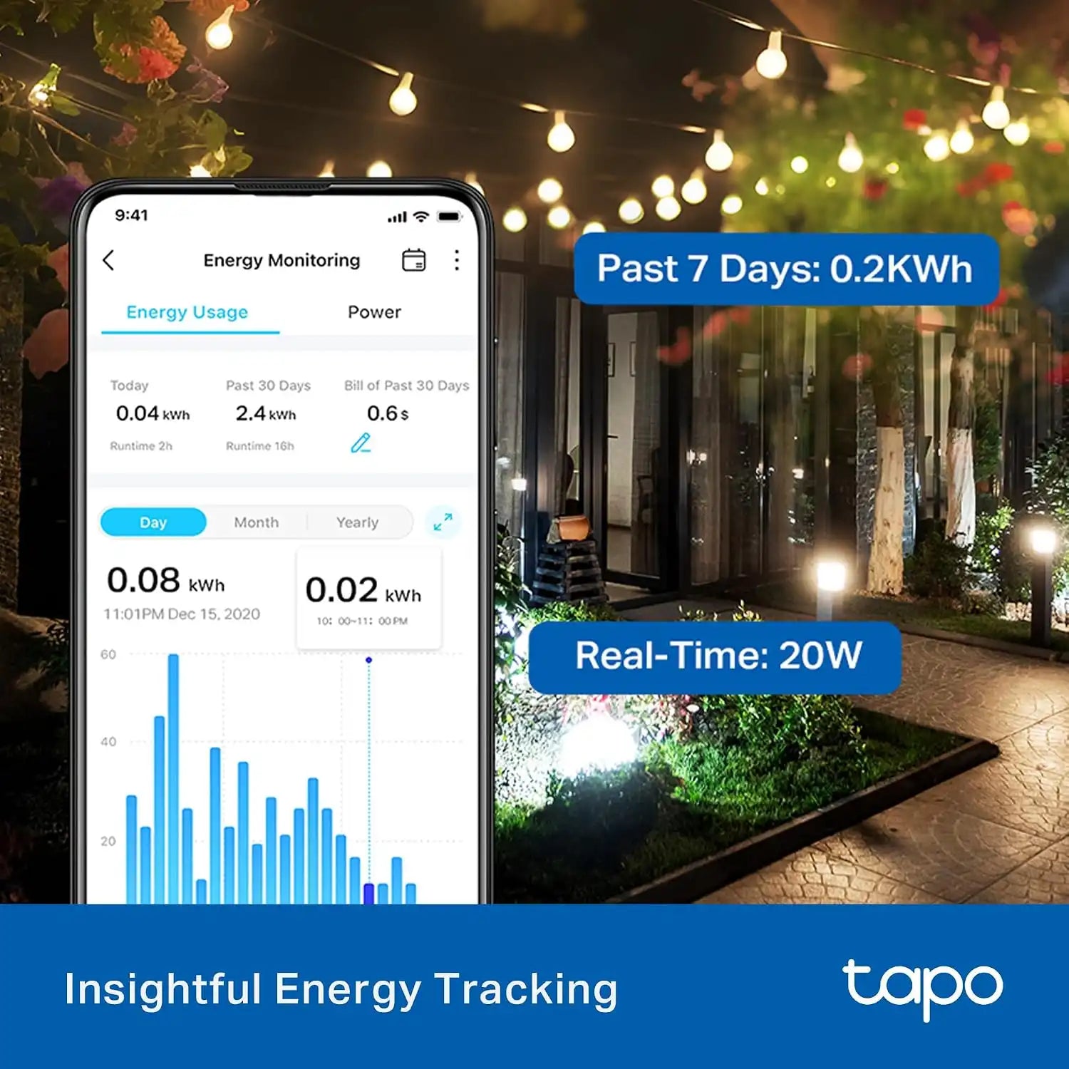 Tapo Outdoor Smart Dimmer Plug for Outdoor Lights, Matter, P430M