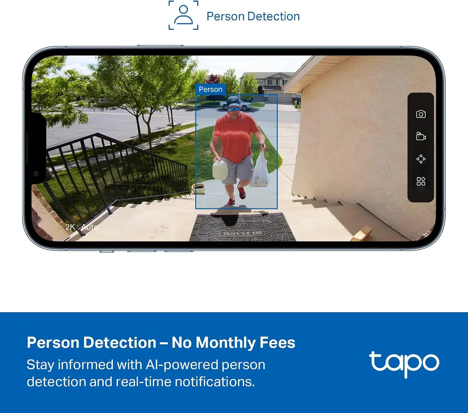 Tapo 1080p Outdoor Wireless Security Camera, Up to 180-Day Battery, C401