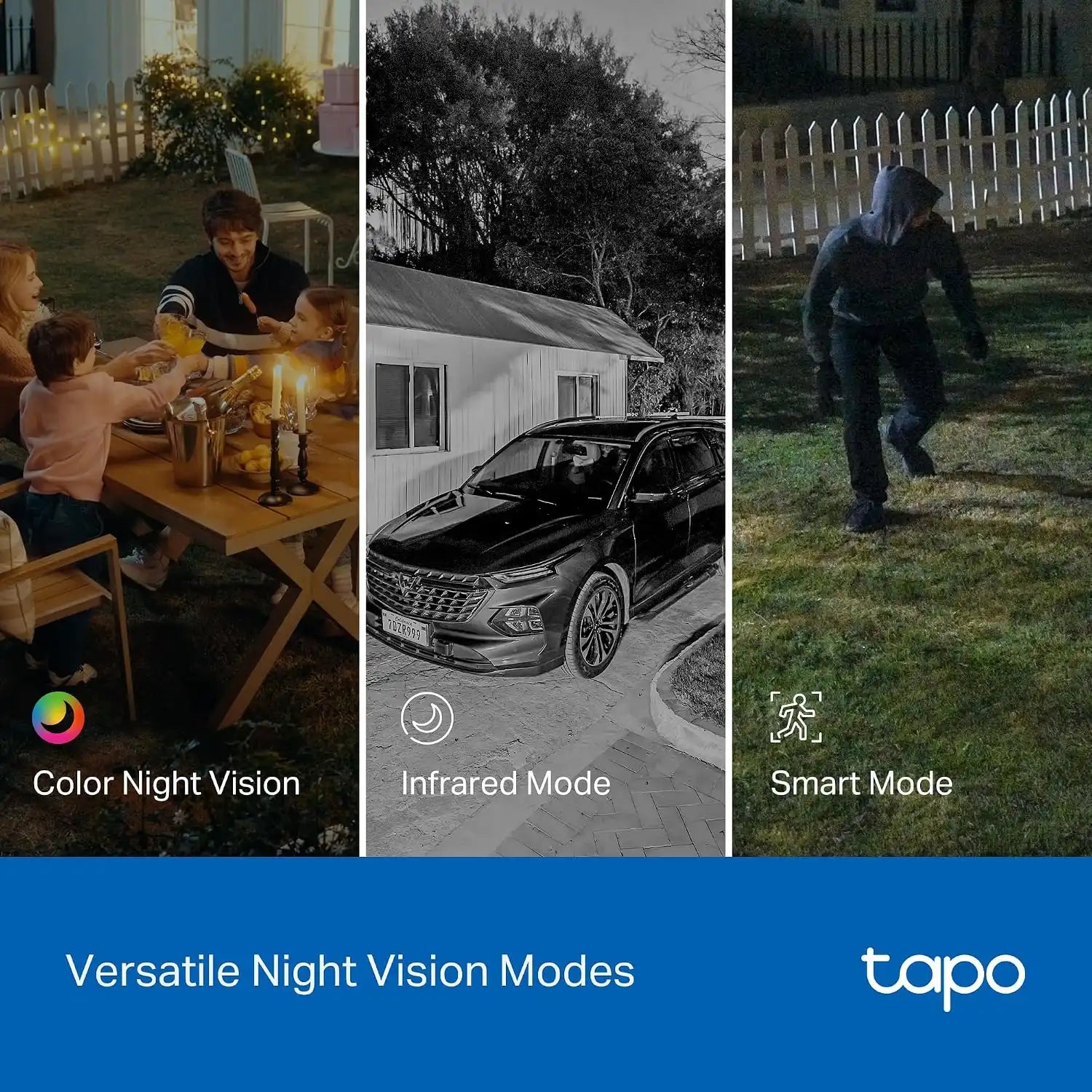 Tapo 2K Outdoor Dual Lens Pan/Tilt Wireless Security Camera, C545D