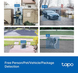 Tapo 2K Wired Smart Video Doorbell w/Chime, D130, 180° Ultra-Wide FOV