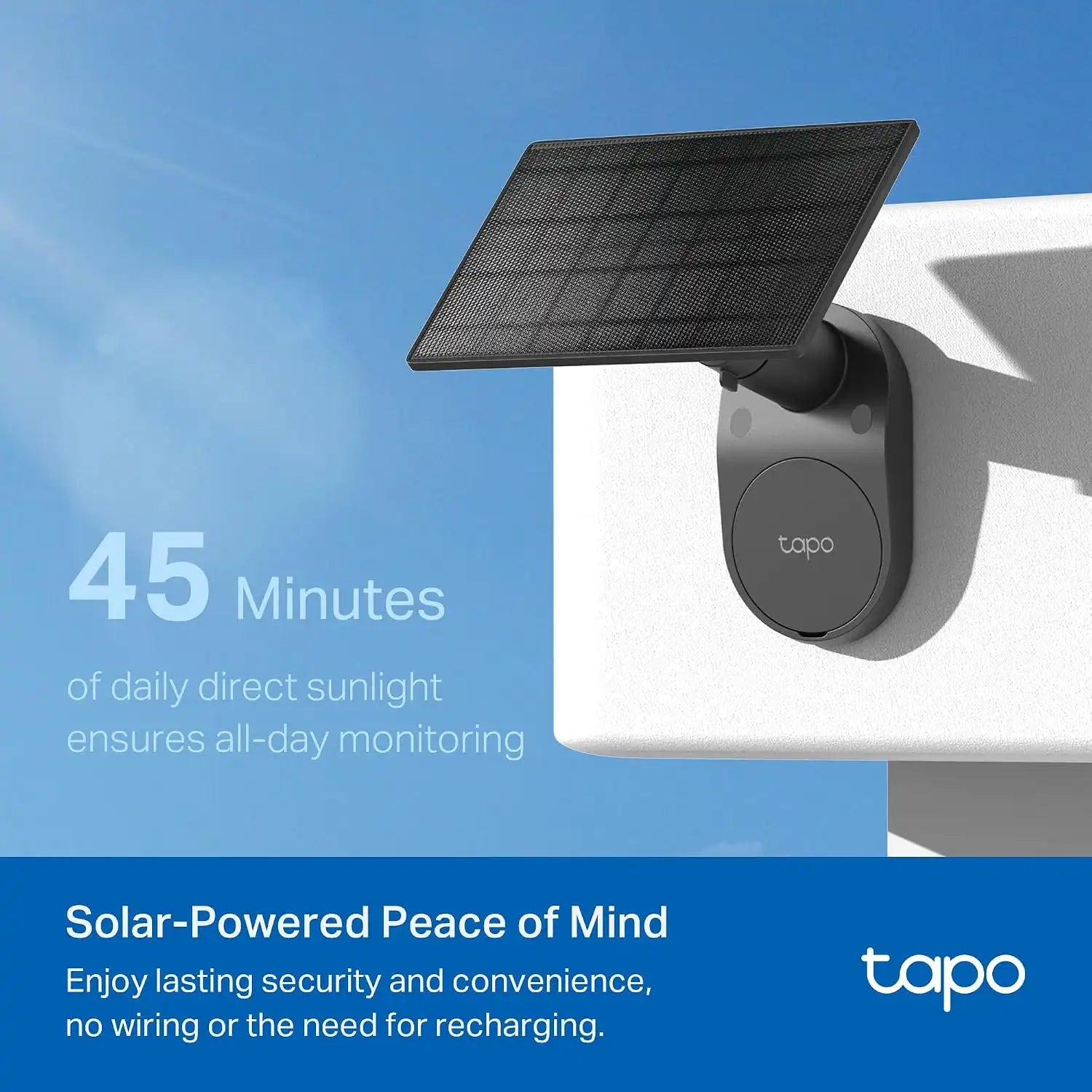 Tapo SolarCam 1080p Outdoor Wireless Security Camera, C403 KIT