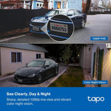 Tapo 1080p Outdoor Wireless Security Camera, Up to 180-Day Battery, C400