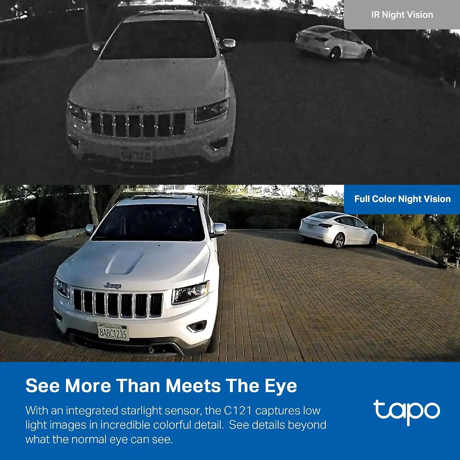 Tapo 2K+ Indoor/Outdoor Wired Security Camera, Baby Monitoring, C121