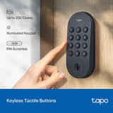 Tapo Smart Wi-Fi Deadbolt Door Lock, Keyless Tactile Buttons, DL100