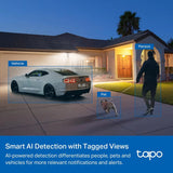 Tapo 2K+ Outdoor Wired Floodlight Security Camera, C720, 2800LM