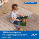 Tapo 1080p Pan/Tilt Security Camera for Baby Monitor, Pet Camera, C201