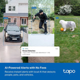Tapo MagCam 4K Outdoor Wireless Security Camera, Integrated Solar, C465