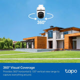 TP-Link Tapo 1080P Outdoor Wired Pan/Tilt Security Camera, C500