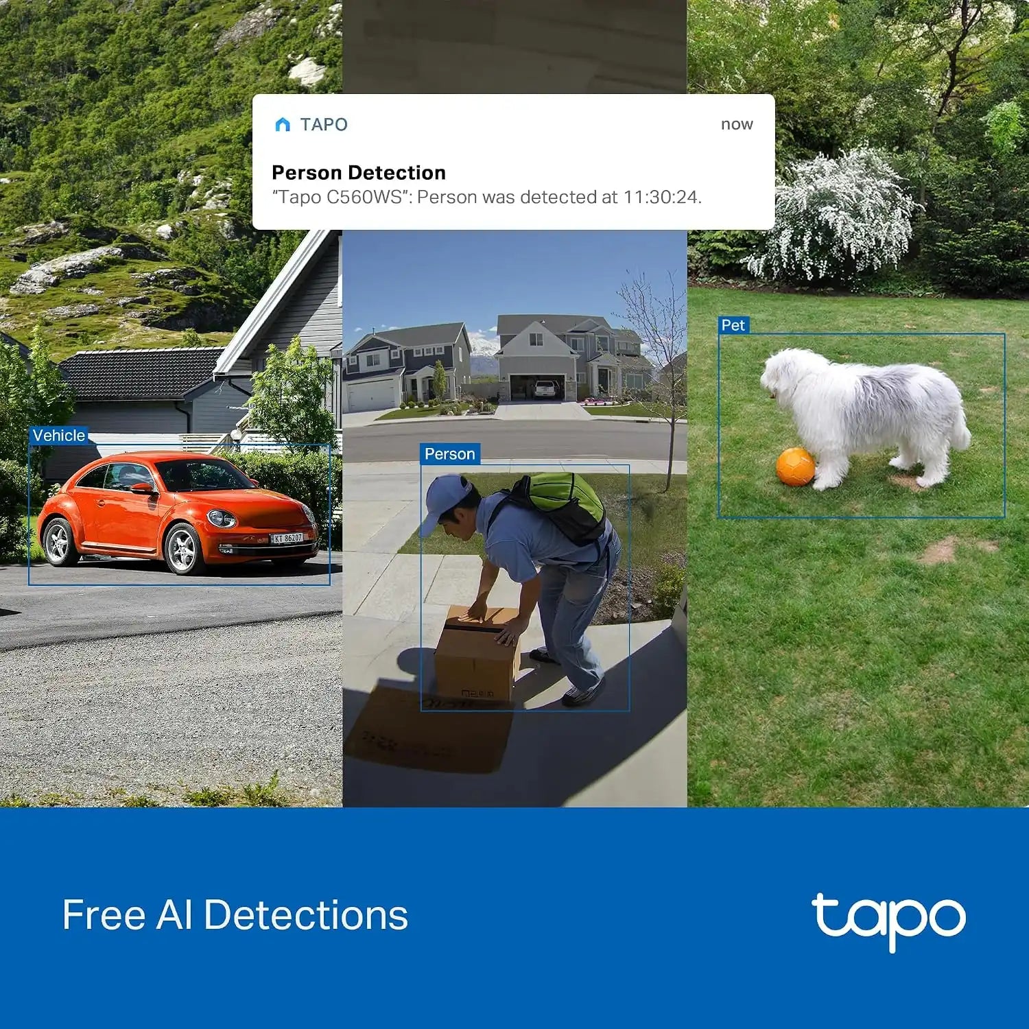 Tapo 4K Wired Pan/Tilt Outdoor Security Camera, C560WS, 360° View
