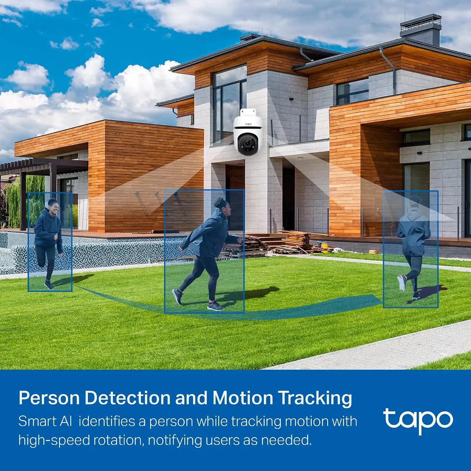 TP-Link Tapo 1080P Outdoor Wired Pan/Tilt Security Camera, C500